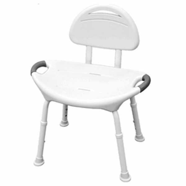 Asiento de ducha con respaldo