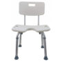 Silla de ducha de aluminio asiento en U