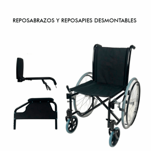 Silla de ruedas plegable autopropulsable - Imagen 3